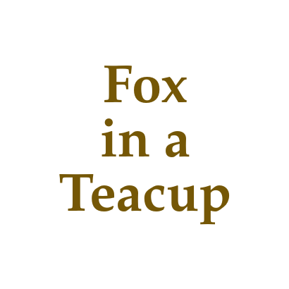 Fox in a teacup earrings 2023