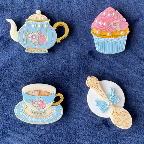 Vintage high tea - charm set