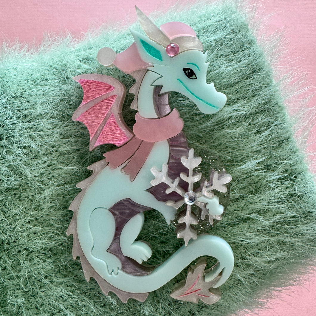 Snowflake the dragon - Brooch