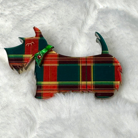 Christmas Scotty 2024 - Brooch