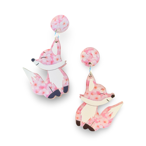 Sakura 🦊 fox - earrings