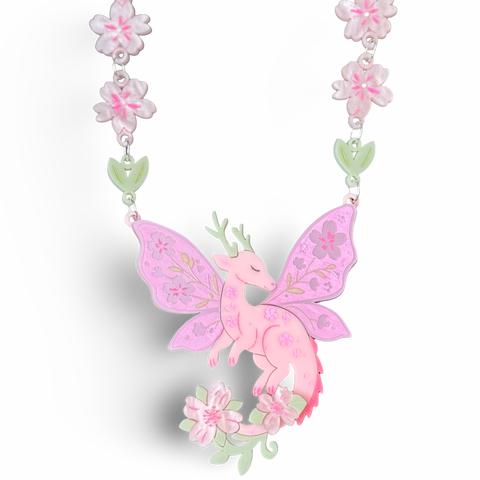 Sakura dragon - necklace