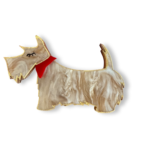 Ginger the Scotty - Brooch