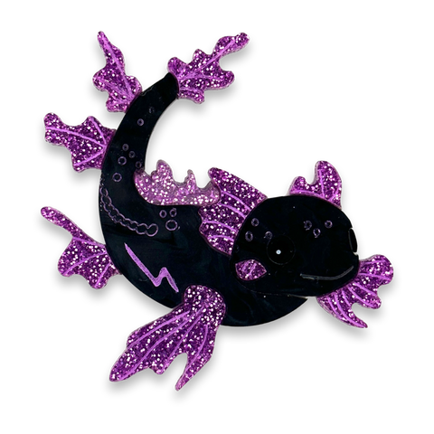 Muffin Axolotl  - brooch