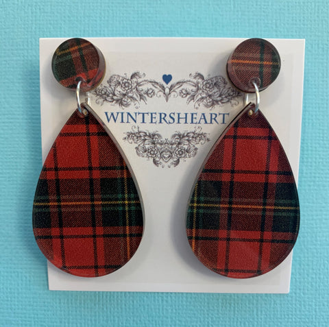 Red Tartan earrings