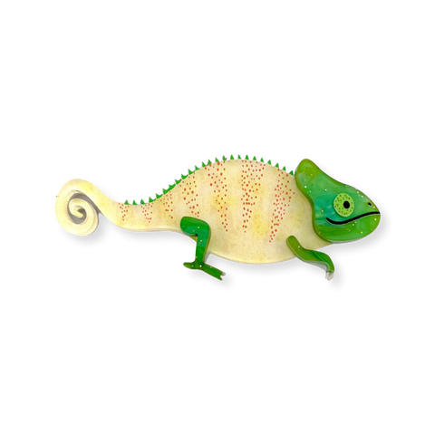 Pineapple 🍍 chameleon - mini Brooch