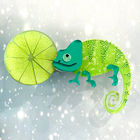 Lime - hair clip