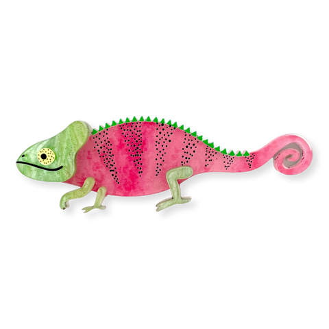 Watermelon 🍉 chameleon - mini Brooch