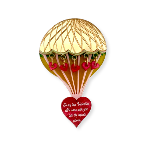 Valentines balloon ♥️ -Brooch