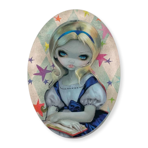 Alice and her Book 📖 - Brooch