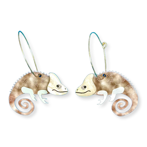 Chameleons of coconut 🥥 - Earrings