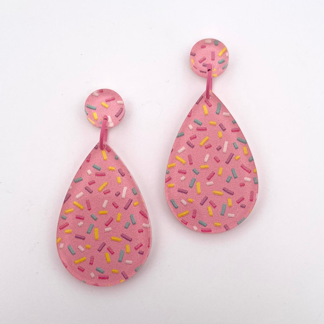 Strawberry sprinkle  - Earrings