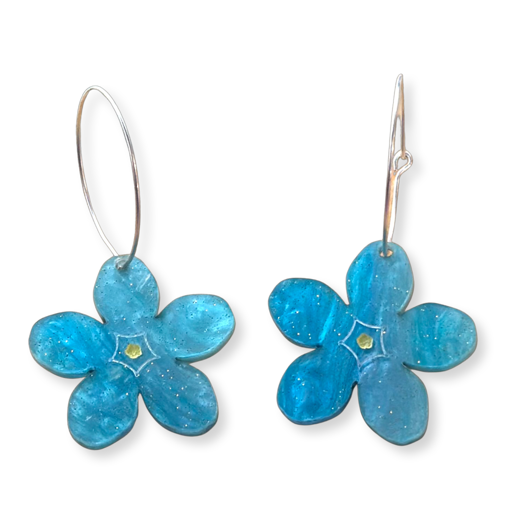 Blue Forget-Me-Nots - dangle