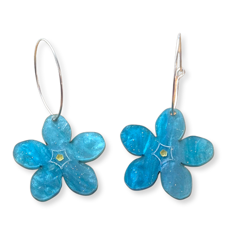Blue Forget-Me-Nots - dangle